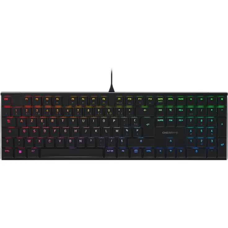 CHERRY MX 10.0N Tastatur USB AZERTY Französisch Schwarz (G8A-25010LVBFR-2)