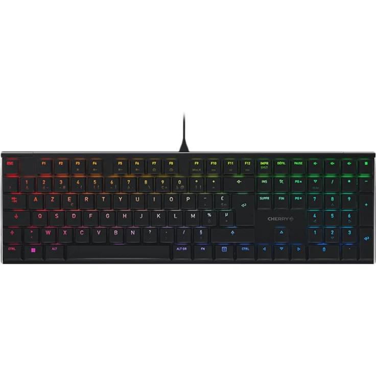 CHERRY MX 10.0N Tastatur USB AZERTY Französisch Schwarz (G8A-25010LVBFR-2) – Bild 1
