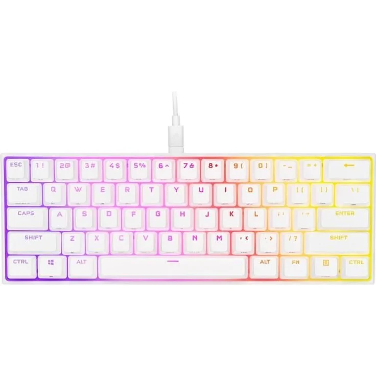 Corsair CH-9194114-DE - Tastatur USB Deutsch QWERTZ Weiß (CH-9194114-DE) – Bild 1