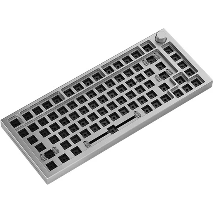 Glorious PC Gaming Race GMMK Pro White Ice 75% TKL Tastatur - Barebone, ANSI-Layout, silber – Bild 2