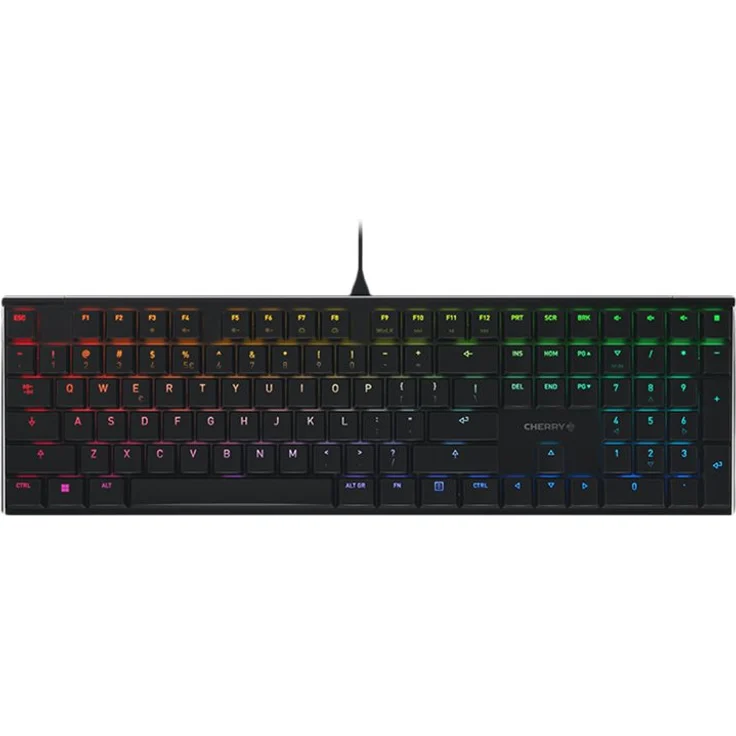 CHERRY MX 10.0N Tastatur USB QWERTY US International Schwarz (G8A-25010LVBEU-2) – Bild 1