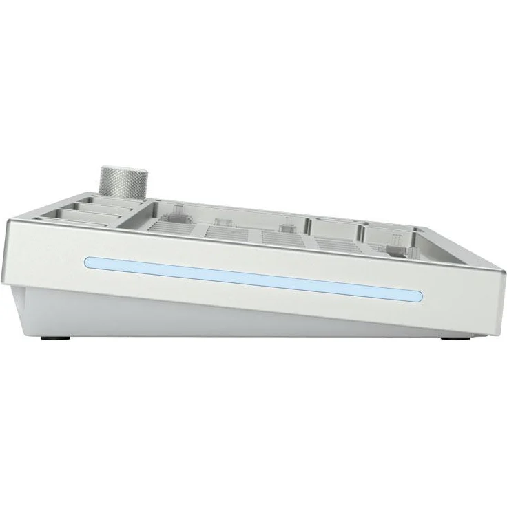 Glorious PC Gaming Race GMMK Pro White Ice 75% TKL Tastatur - Barebone, ISO-Layout, silber – Bild 5