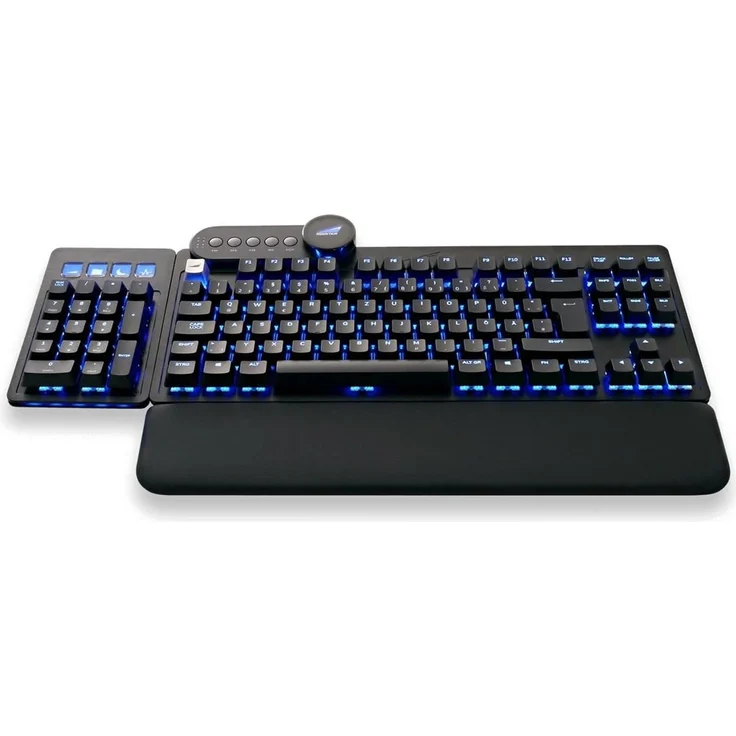 Mountain Everest Max Tastatur USB QWERTZ Deutsch Schwarz (MG-EVK1B-CR1-DE) – Bild 4