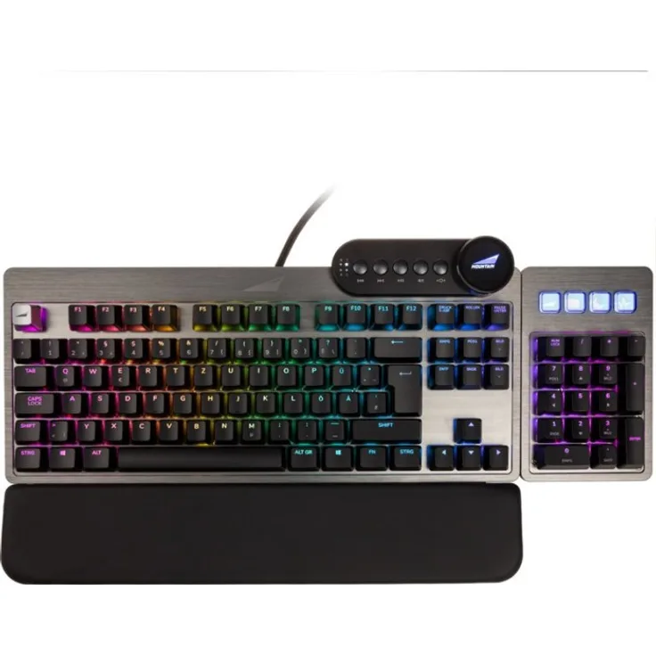 Mountain Everest Max Tastatur USB QWERTZ Deutsch Grau (MG-EVK1G-CR1-DE)