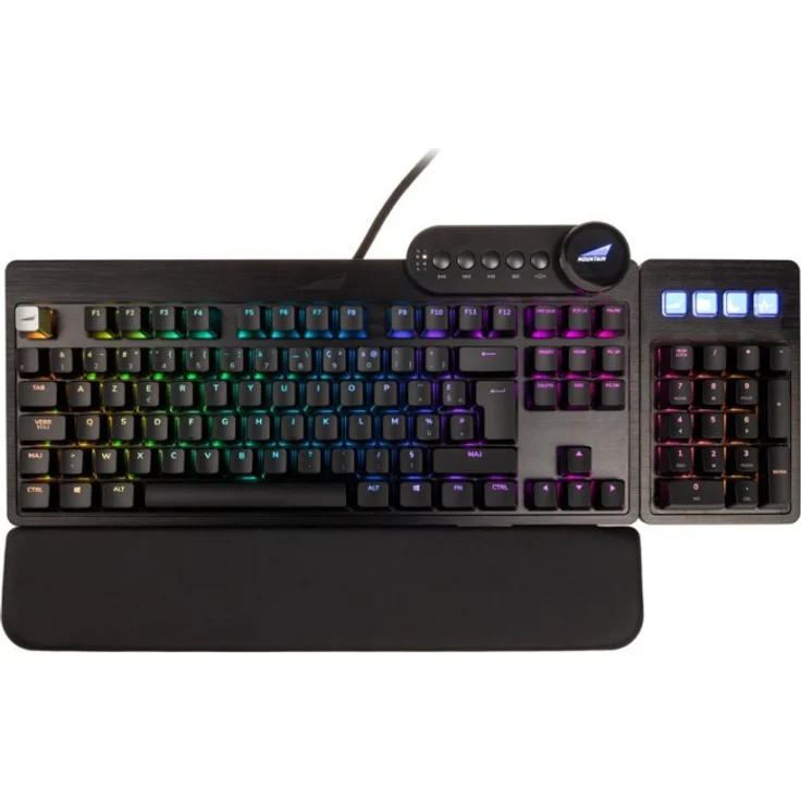 Mountain Everest Max Gaming Tastatur MX Red ISO FR-Layout AZERTY schwarz – Bild 1