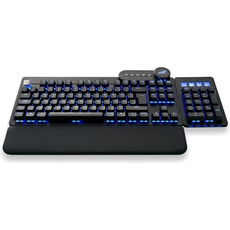Mountain Everest Max Tastatur USB QWERTZ Deutsch Schwarz (MG-EVK1B-CO1-DE) – Bild 3