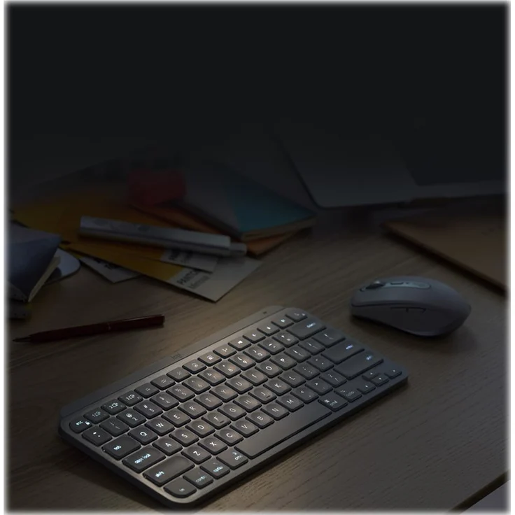 Logitech Mx Keys Mini For Business Tastatur RF Wireless + Bluetooth QWERTZ Deutsch Graphit (920-010597) – Bild 7