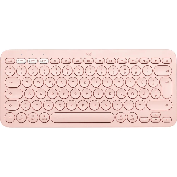 Logitech K380 for Mac Multi-Device Bluetooth Keyboard Tastatur QWERTY Englisch Pink (920-010404) – Bild 5