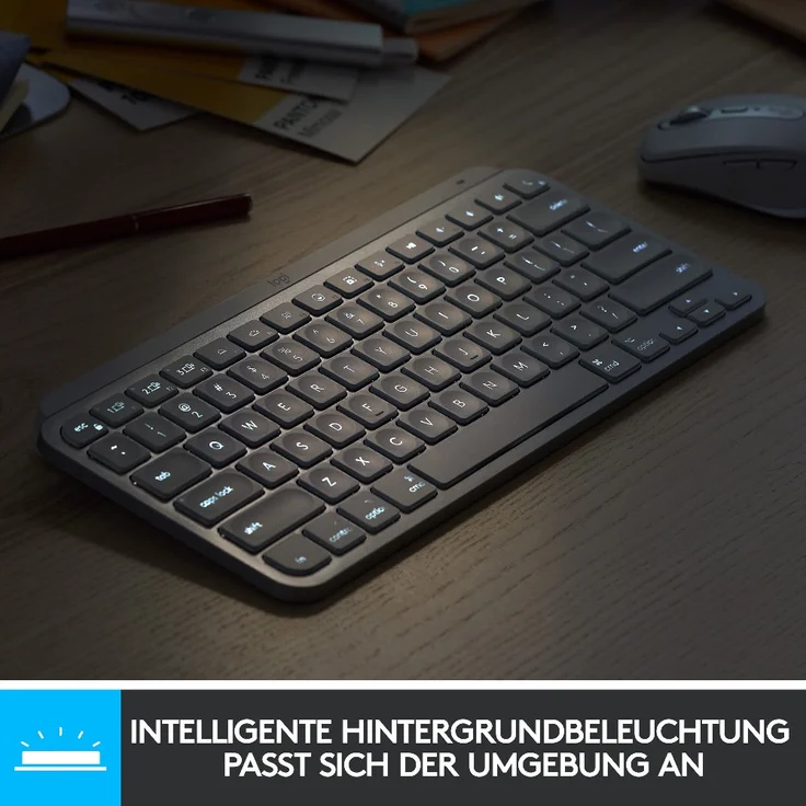 Logitech MX Keys Mini Minimalist Wireless Illuminated Keyboard DE QWERTZ (920-010479) – Bild 4