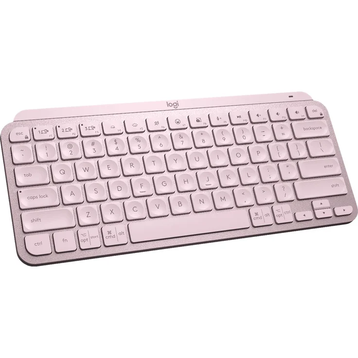 Logitech MX Keys Mini Minimalist Wireless Illuminated Keyboard Tastatur RF Wireless + Bluetooth QWERTY Nordisch Pink (920-010494) – Bild 5