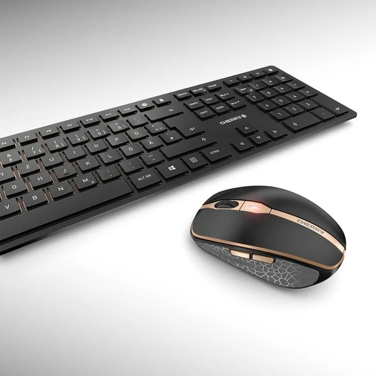 CHERRY DW 9100 SLIM Tastatur RF Wireless + Bluetooth QWERTZ Deutsch Schwarz (JD-9100DE-2) – Bild 6