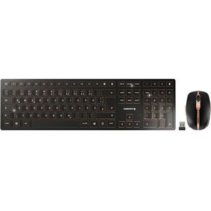 Bild für CHERRY DW 9100 SLIM Tastatur RF Wireless + Bluetooth QWERTZ Deutsch Schwarz (JD-9100DE-2)