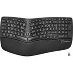Renkforce RF-WKB-510 Bluetooth, Funk Tastatur Deutsch, QWERTZ Schwarz Ergonomisch, Wiederaufladbar (RF-4755406)