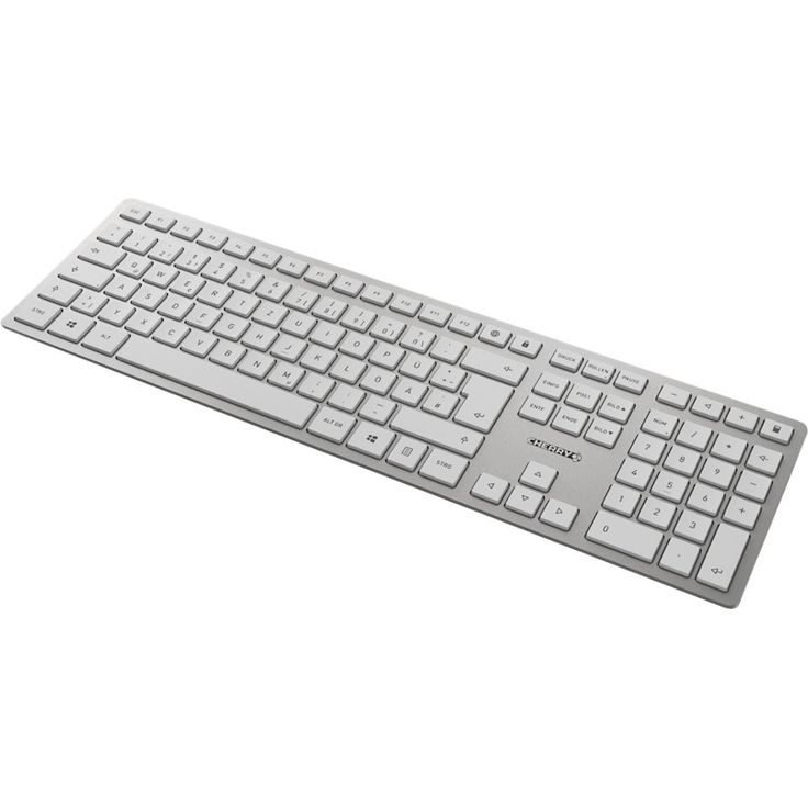 CHERRY DW 9100 SLIM Tastatur RF Wireless + Bluetooth QWERTY US Englisch Silber (JD-9100EU-1) – Bild 4