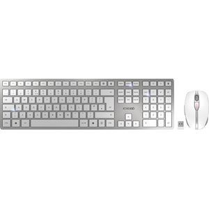 Bild für CHERRY DW 9100 SLIM Tastatur RF Wireless + Bluetooth QWERTY UK Englisch Silber (JD-9100GB-1)