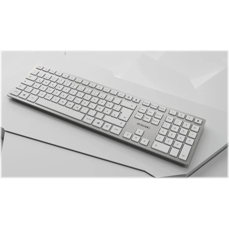 CHERRY DW 9100 SLIM Tastatur RF Wireless + Bluetooth QWERTY UK Englisch Silber (JD-9100GB-1) – Bild 5