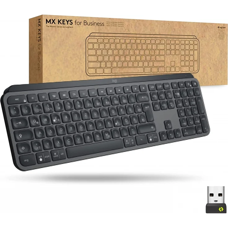 Logitech Mx Keys For Business Tastatur Bluetooth Deutsch QWERTZ Graphit (920-010244) – Bild 7