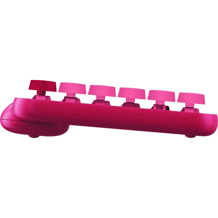 Logitech POP Keys Wireless Mechanical Keyboard With Emoji Keys Tastatur Bluetooth AZERTY Französisch Pink (920-010724) – Bild 3