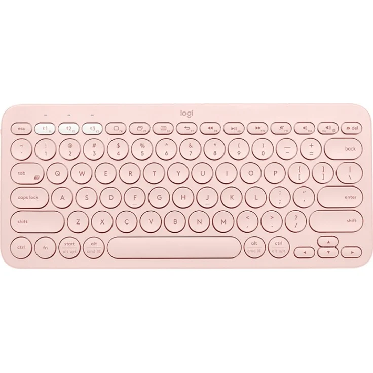 Logitech K380 Multi-Device Bluetooth® Keyboard Tastatur QWERTZ Deutsch Pink (920-009583) – Bild 1