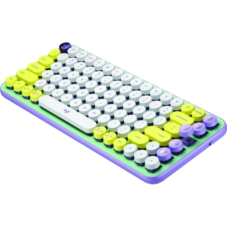 Logitech POP Keys Wireless Mechanical Keyboard With Emoji Keys Tastatur Bluetooth AZERTY Französisch Mintfarbe (920-010723) – Bild 2