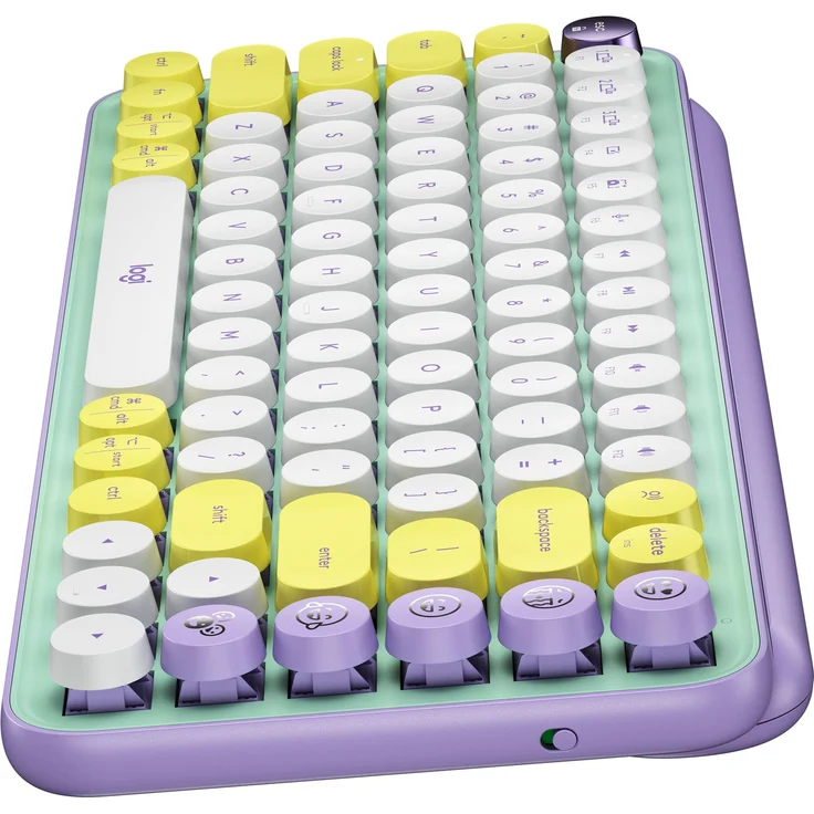 Logitech POP Keys Wireless Mechanical Keyboard With Emoji Keys Tastatur Bluetooth AZERTY Französisch Mintfarbe (920-010723) – Bild 9