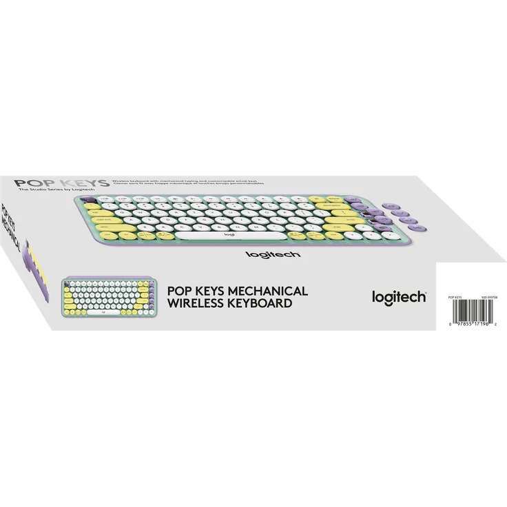 Logitech POP Keys Wireless Mechanical Keyboard With Emoji Keys Tastatur Bluetooth AZERTY Französisch Mintfarbe (920-010723) – Bild 11