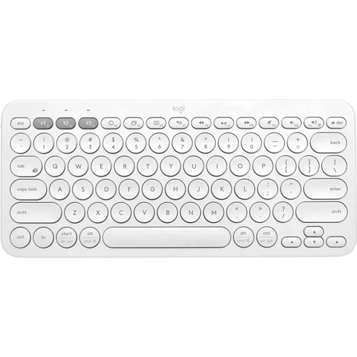 Logitech K380 Multi-Device Bluetooth® Keyboard Tastatur QWERTZ Deutsch Weiß (920-009584) – Bild 1