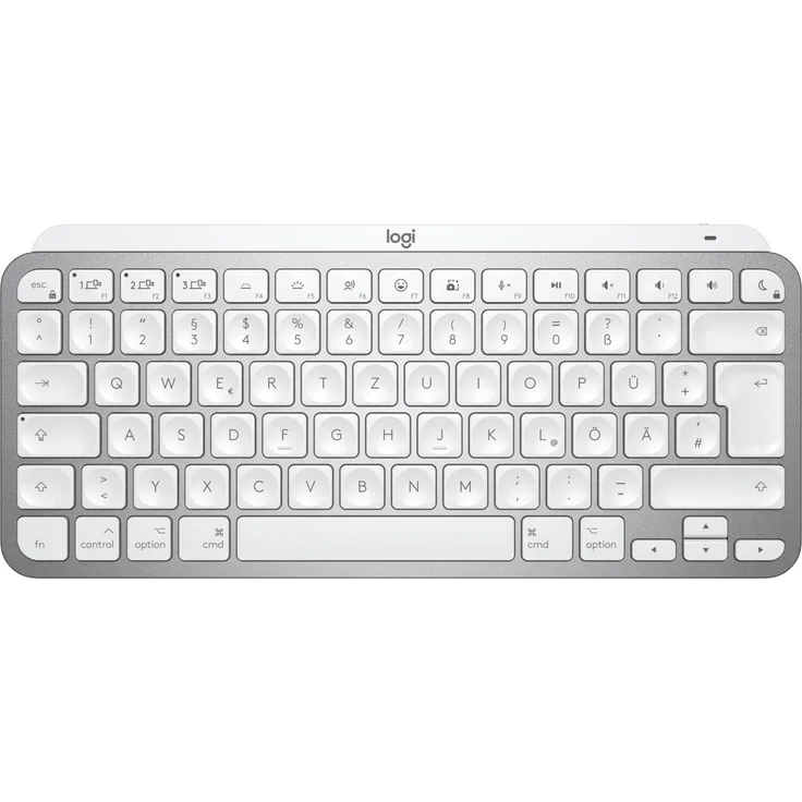 Logitech MX Keys Mini For Mac Minimalist Wireless Illuminated Keyboard Tastatur Bluetooth QWERTZ Deutsch Grau (920-010519)