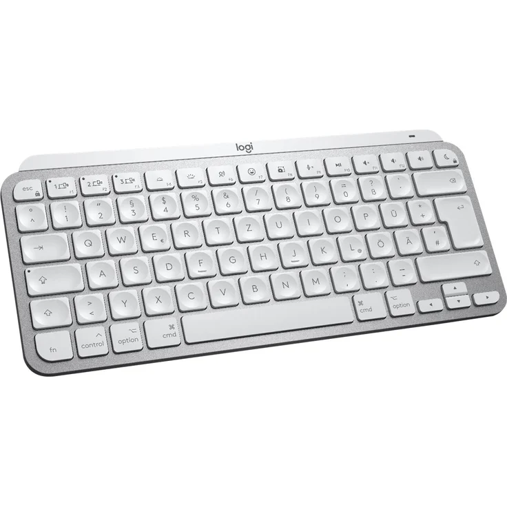 Logitech MX Keys Mini For Mac Minimalist Wireless Illuminated Keyboard Tastatur Bluetooth QWERTZ Deutsch Grau (920-010519) – Bild 2
