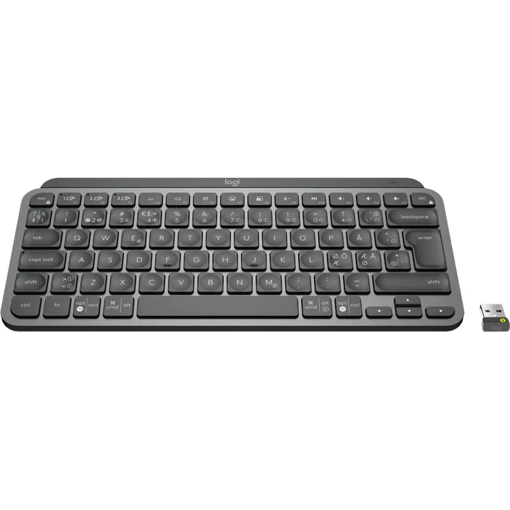 Logitech Mx Keys Mini For Business Tastatur RF Wireless + Bluetooth QWERTY Nordisch Graphit (920-010604) – Bild 1