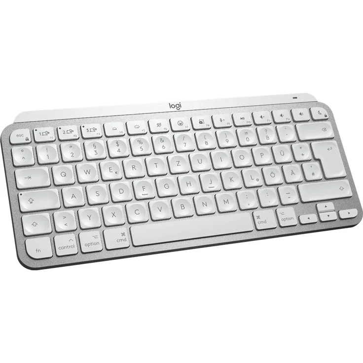 Logitech MX Keys Mini For Mac Minimalist Wireless Illuminated Keyboard Tastatur Bluetooth QWERTY Spanisch Grau (920-010523) – Bild 2
