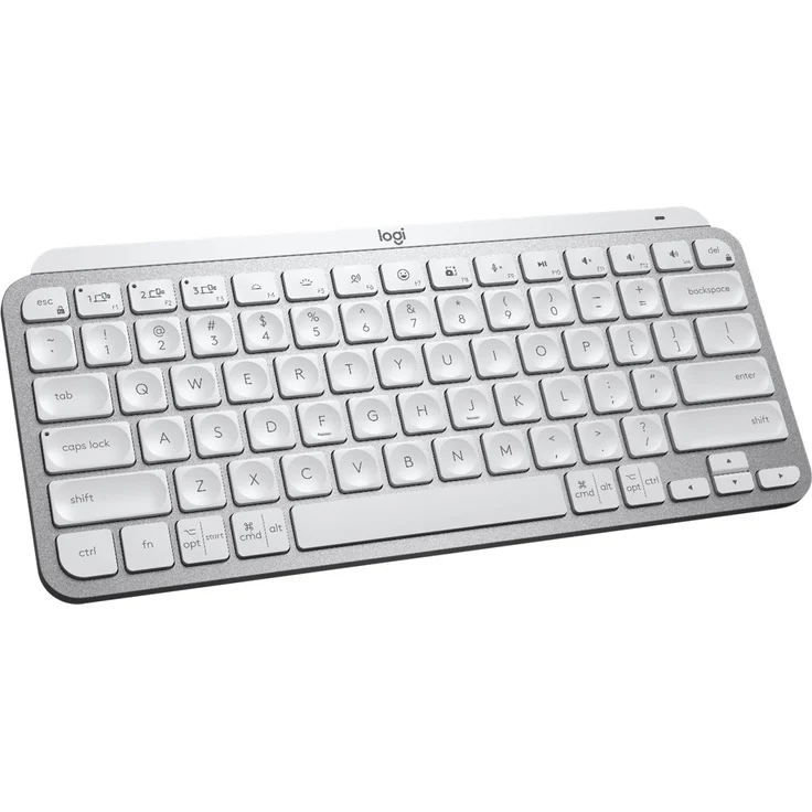 Logitech MX Keys Mini For Mac Minimalist Wireless Illuminated Keyboard Tastatur Bluetooth QWERTY Nordisch Grau (920-010524) – Bild 2