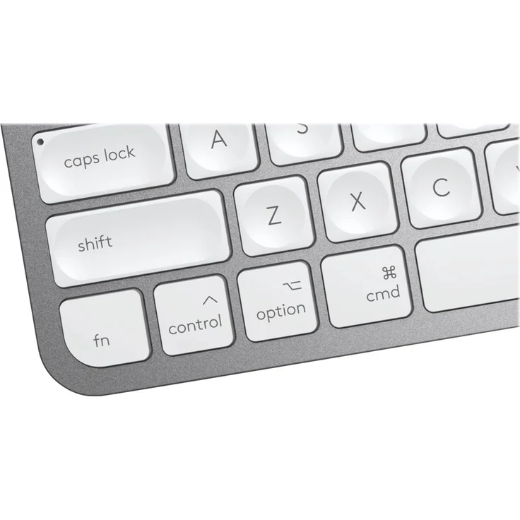 Logitech MX Keys Mini For Mac Minimalist Wireless Illuminated Keyboard Tastatur Bluetooth QWERTY Englisch Grau (920-010526) – Bild 4