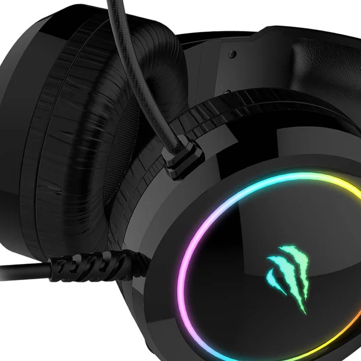 HAVIT Gamenote H2232D RGB USB Gaming Headset Eingebautes Mikrofon Kabelgebunden Schwarz – Bild 5