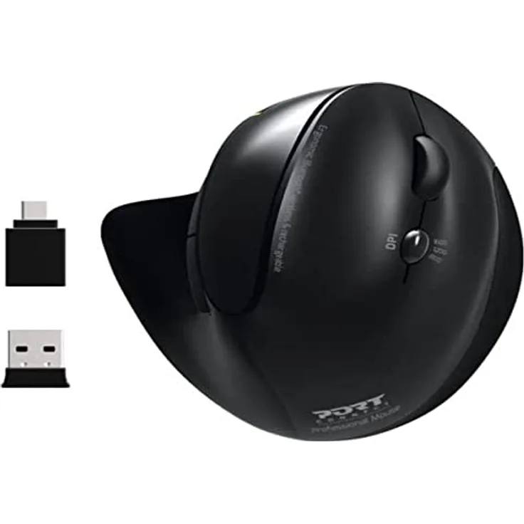 Port MOUSE ERGONOMIC RECHARGEABLE BLUETOOTH RIGHT HANDED