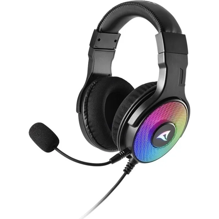 Sharkoon Rush ER40 USB-Gaming-Headset - 7.1 virtueller surround Sound, RGB-Beleuchtung, Inline-Controller
