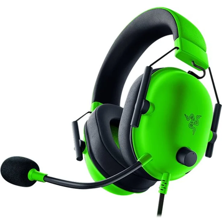 Razer BlackShark V2 X - Headset - ohrumschließend - kabelgebunden - 3,5 mm Stecker - Geräuschisolierung - Razer Green – Bild 3