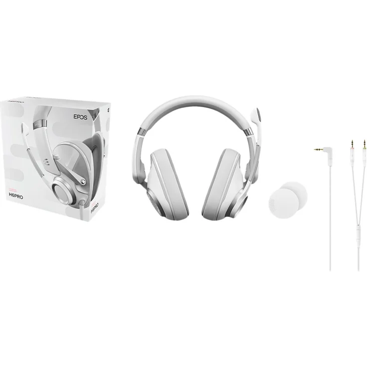 EPOS H6 PRO Kabelgebundenes Gaming Headset Closed, Weiß – Bild 6