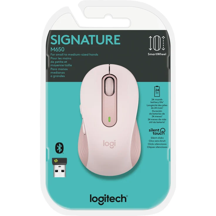 LOGITECH Signature M650 Wireless Mouse - ROSE - EMEA – Bild 6