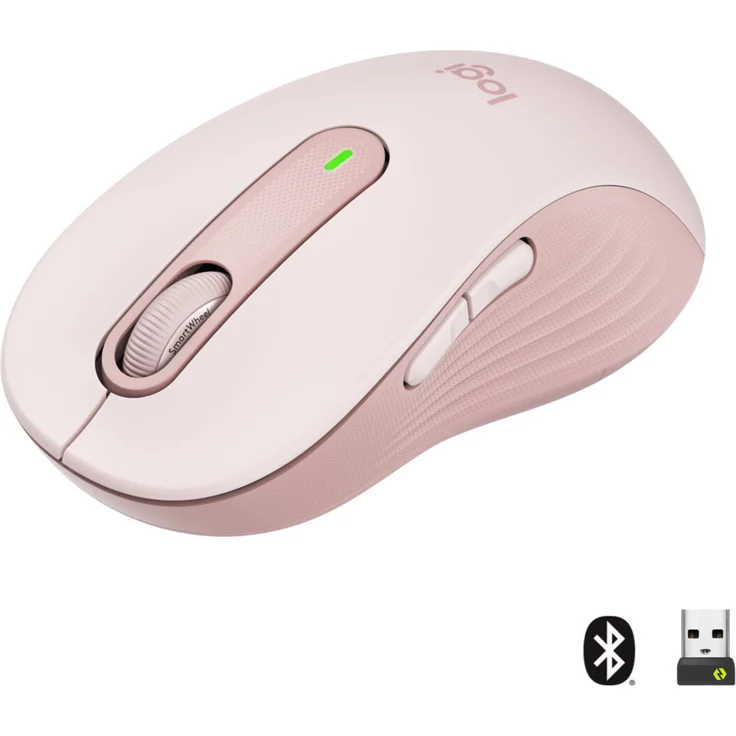 Logitech Signature M650 L - Maus - large size - optisch - 5 Tasten - kabellos - Bluetooth, 2,4 GHz - Logitech Logi Bolt USB-Receiver - rosé (910-006237) – Bild 9