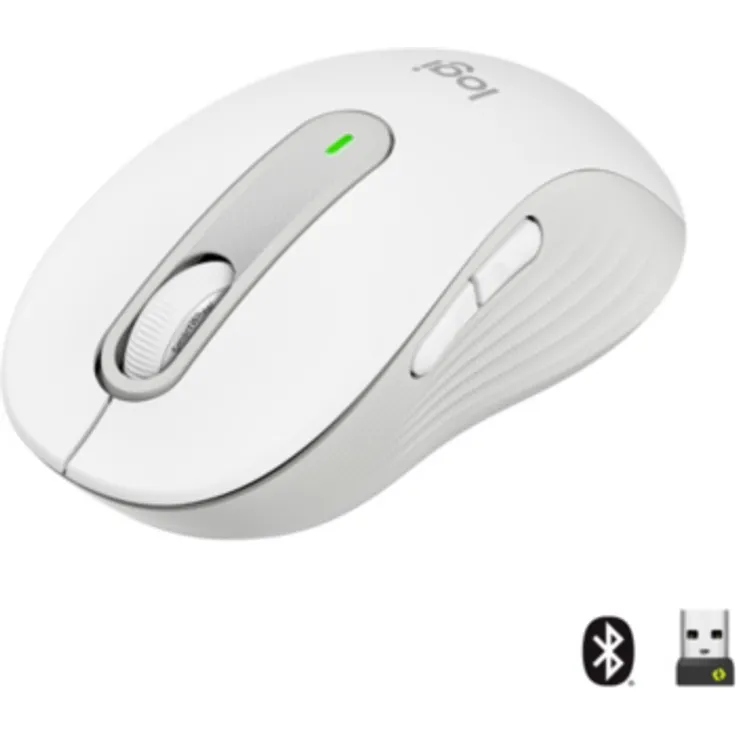 Logitech Signature M650 Gr.M Kabellose Maus Weiß – Bild 1