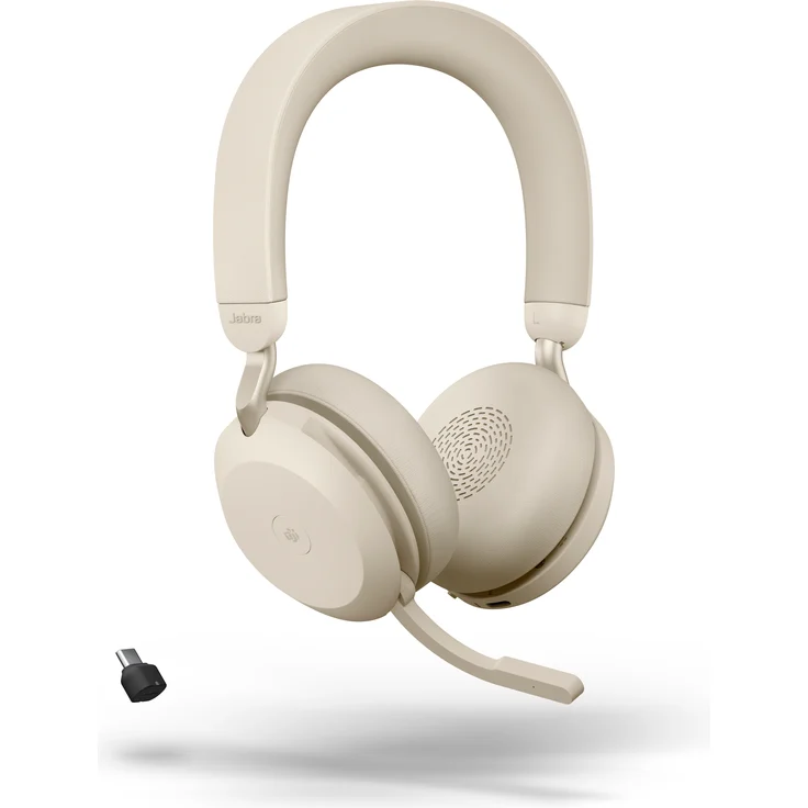 Jabra Evolve2 75 MS beige + Link 380c – Bild 1