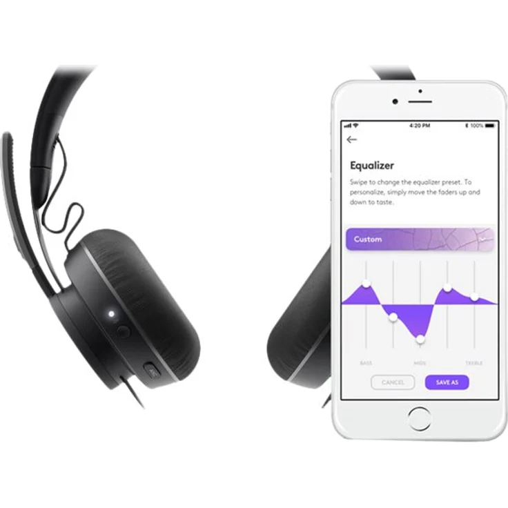 Logitech Headset USB Zone Wireless MS – Bild 2