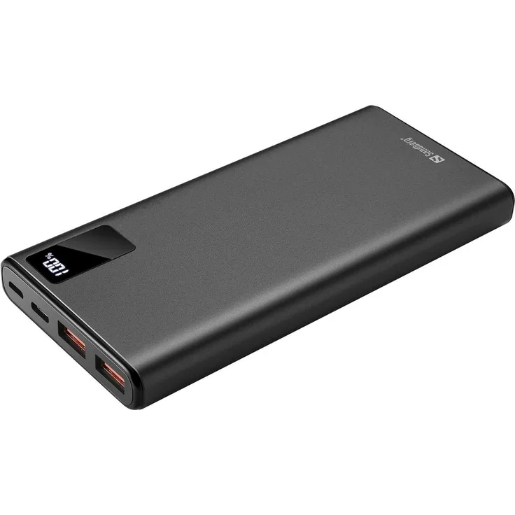 Sandberg Powerbank 420-58, USB-C PD 20W 10000, Black, Universal, Aluminium, Rectangle, 10000 mAh, USB