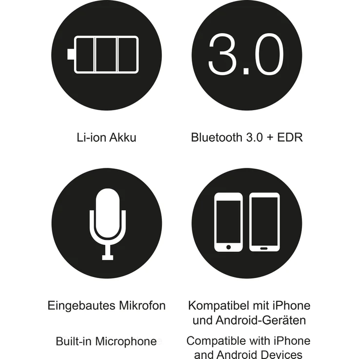 Leicke Music Beanie, Kopfhörer-Mütze, Bluetooth, Mikrofon, hellgrau – Bild 8