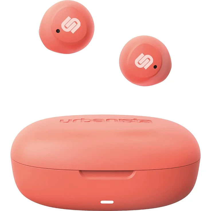 Urbanista Lisbon Coral Peach True Wireless In-Ear-Kopfhörer, Bluetooth, Koralle, rot – Bild 1