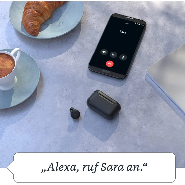 Amazon Echo Buds (2. Gen) (B085WV3FZM) True Wireless In-Ear-Kopfhörer, Amazon Alexa, weiß – Bild 5