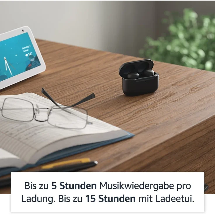 Amazon Echo Buds (2. Gen) (B085WV3FZM) True Wireless In-Ear-Kopfhörer, Amazon Alexa, weiß – Bild 4