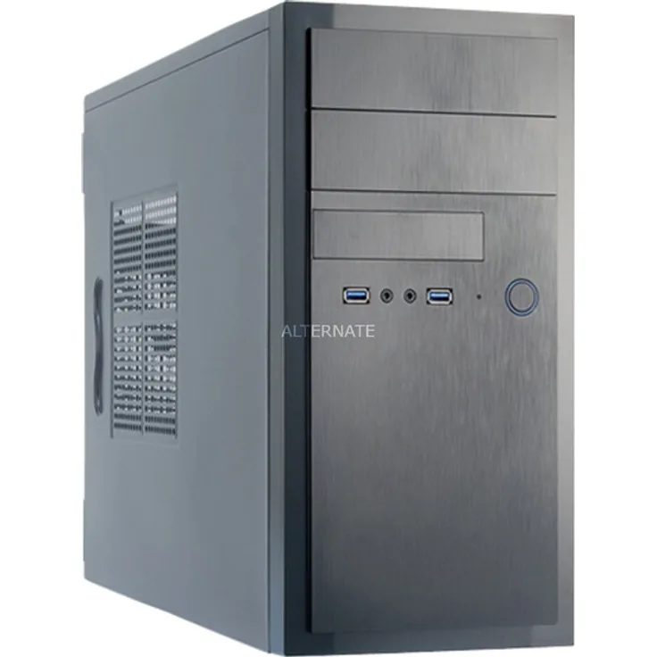 Chieftec HT-01B-350GPB Computer-Gehäuse Midi Tower Schwarz 350 W (HT-01B-350GPB)