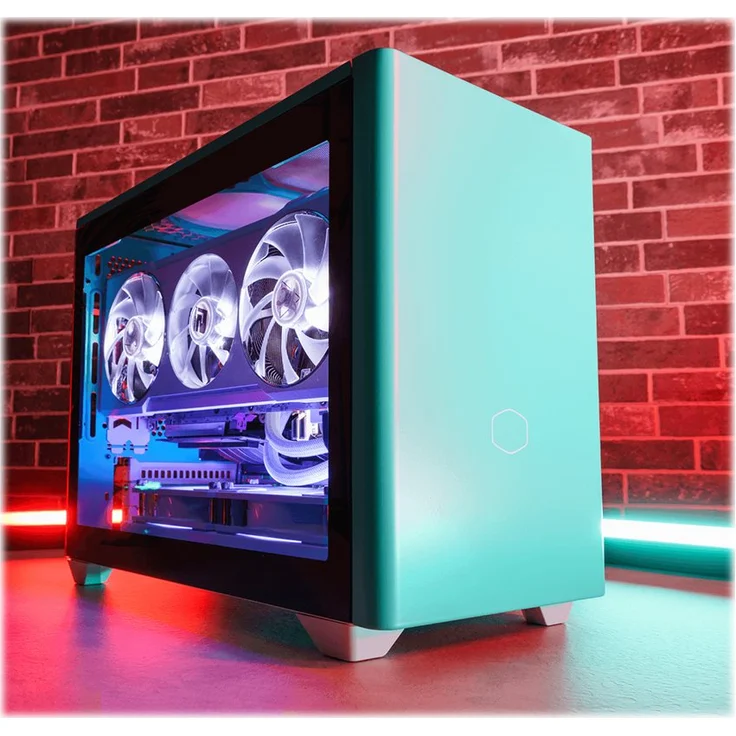 Cooler Master MasterBox NR200P Small Form Factor (SFF) Cyan, Weiß (MCB-NR200P-ACNN-S00) – Bild 4